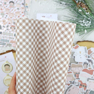 Papel laminado Vichy Camel Ohana en diciembre - Alúa Cid