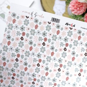 Papel Laminado Campo de Flores - Alúa Cid