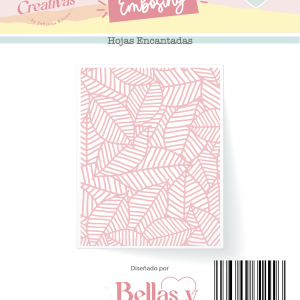 Carpeta Embossing Hojas - Bellas Y Creativas